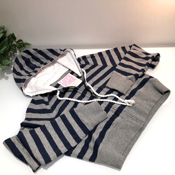 PINK Victoria's Secret Tops - Vtg PINK Victoria Secret Crop Hoodie